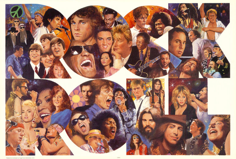 MUSIC - ROCK & ROLL H of F -CMO4 POSTER RW18i