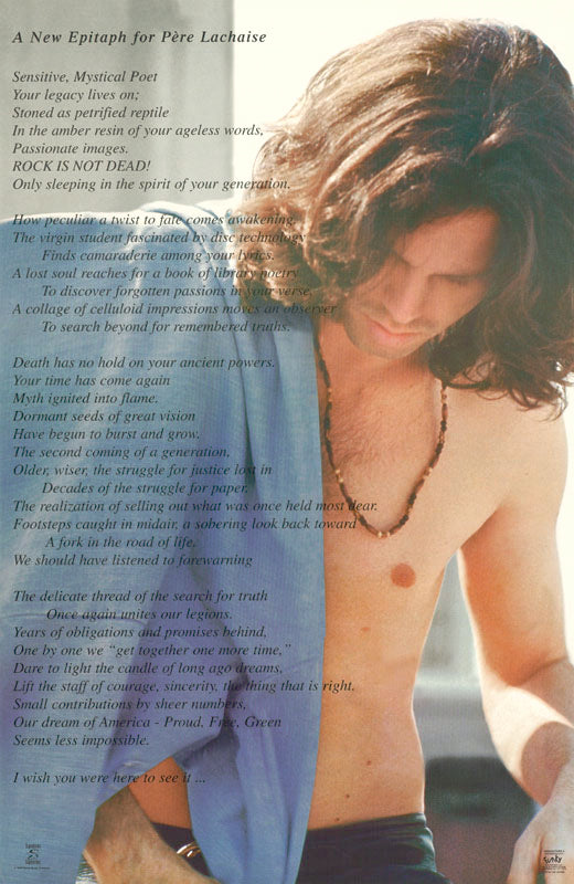 MUSIC - THE DOORS-NEW EPITAPH for PERE LACHAISE - POSTER LW28J