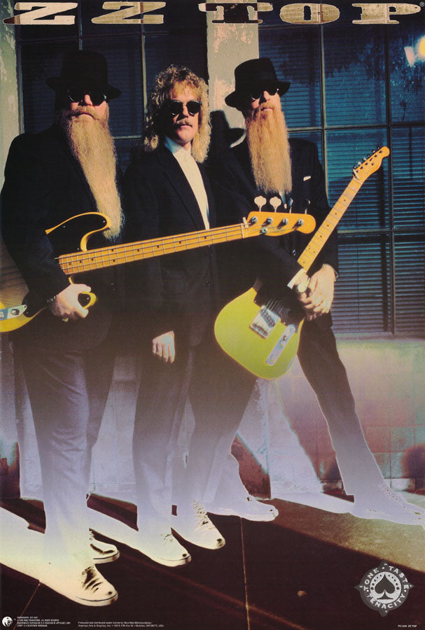 MUSIC - ZZTOP -TONE TASTE TENACITY - POSTER FRONT