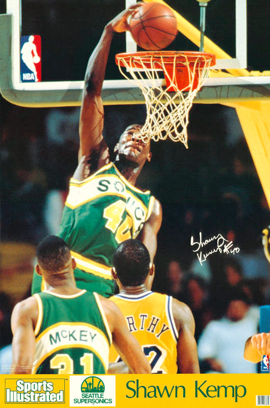 NBA - SHAWN KEMP - POSTER RC9i