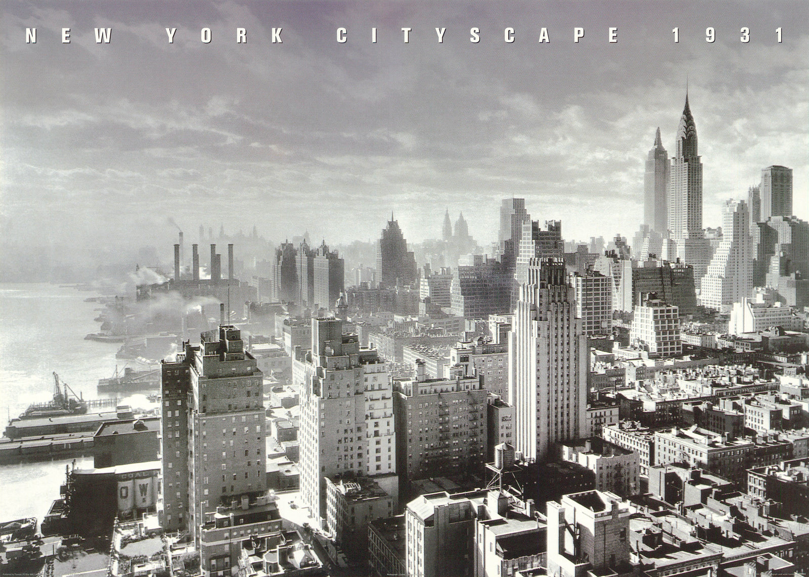 NEW YORK CITYSCAPE 1931 - POSTER RW4R