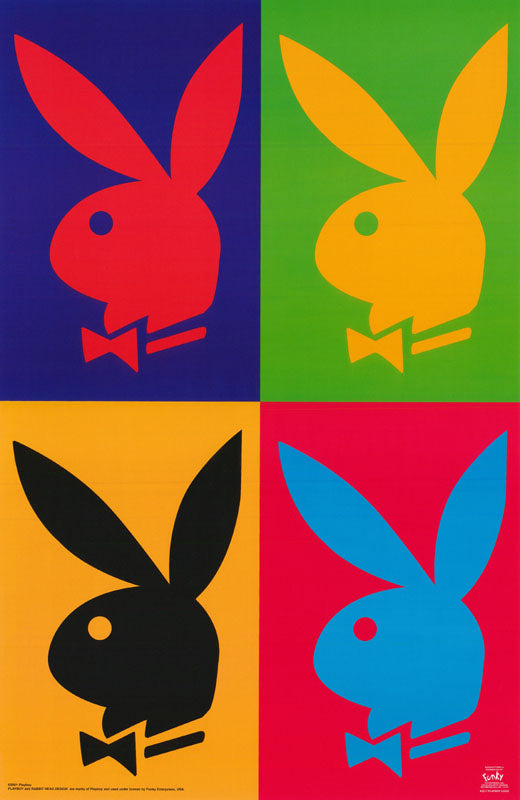 PLAYBOY LOGO-4 COLORS - POSTER RW1B