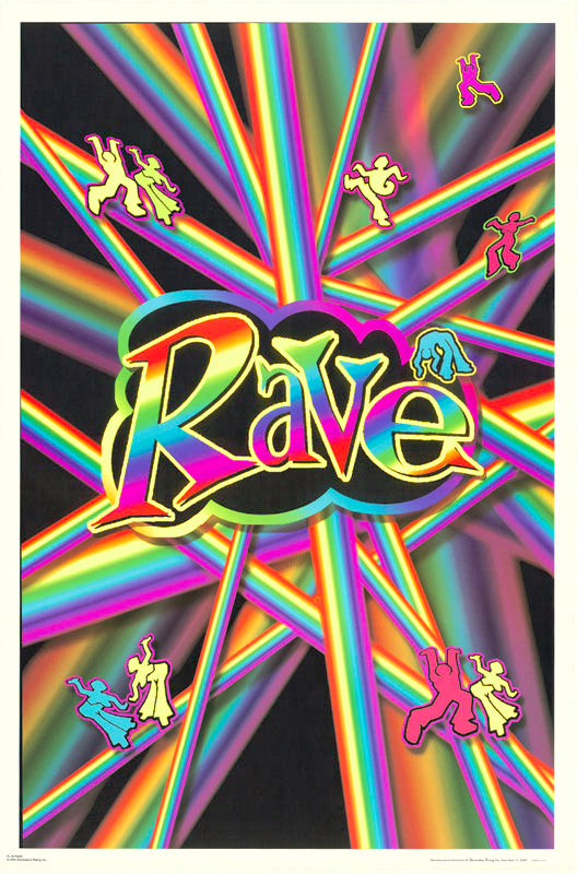 PSYCHEDELIC - RAVE - FL35s POSTER RC5G