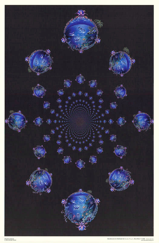 PSYCHEDELIC - UNDERSEA (flocked) - POSTER LC6B