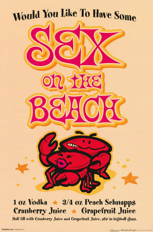 SEX on the BEACH POSTER LC9E