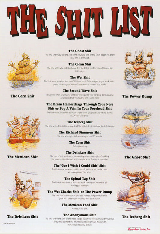 SHIT LIST - POSTER RW22D