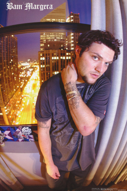 SKATEBOARDING - BAM MARGERA-SKYLINE POSTER RW12S/STORAGE