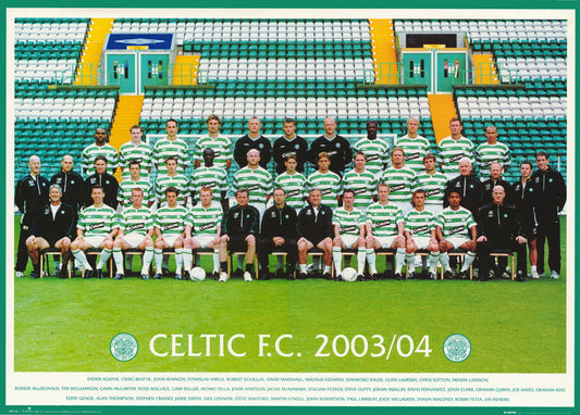 SOCCER - CELTIC FC TEAM 2003-04 - POSTER RW11L