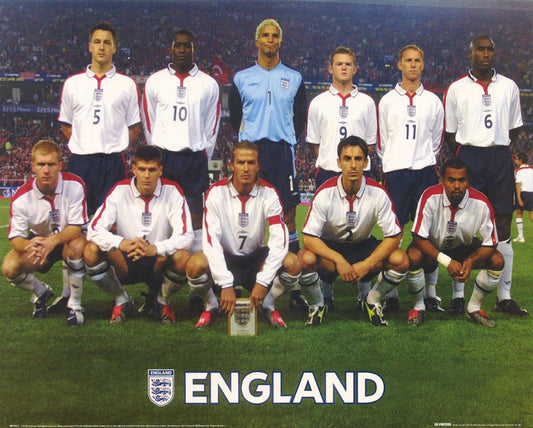 SOCCER - ENGLAND FBC TEAM - POSTER LW27C-R
