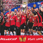 SOCCER - MANCHESTER UNITED-PREMIERSHIP KINGS 2003 - POSTER RW11D