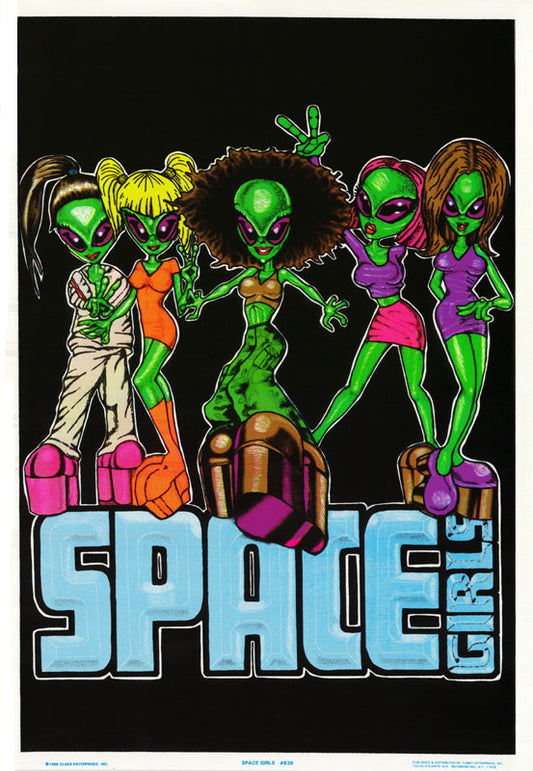 SPACE GIRLS-flocked - POSTER LC4G