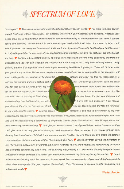 SPECTRUM of LOVE - POSTER RC7A&B