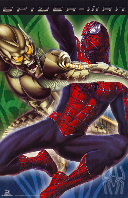 SPIDERMAN vs GREEN GOBLIN - POSTER BW1H