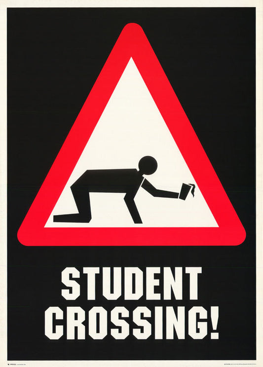 STUDENT CROSSING - POSTER RW24A