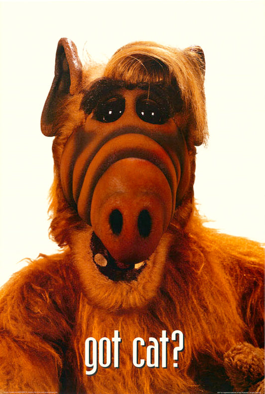 T.V. - ALF GOT CAT -- POSTER RC9T