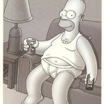 T.V. CARTOON - HOMER SIMPSON DOESN'T WEAR KHAKIS - POSTER RW24L