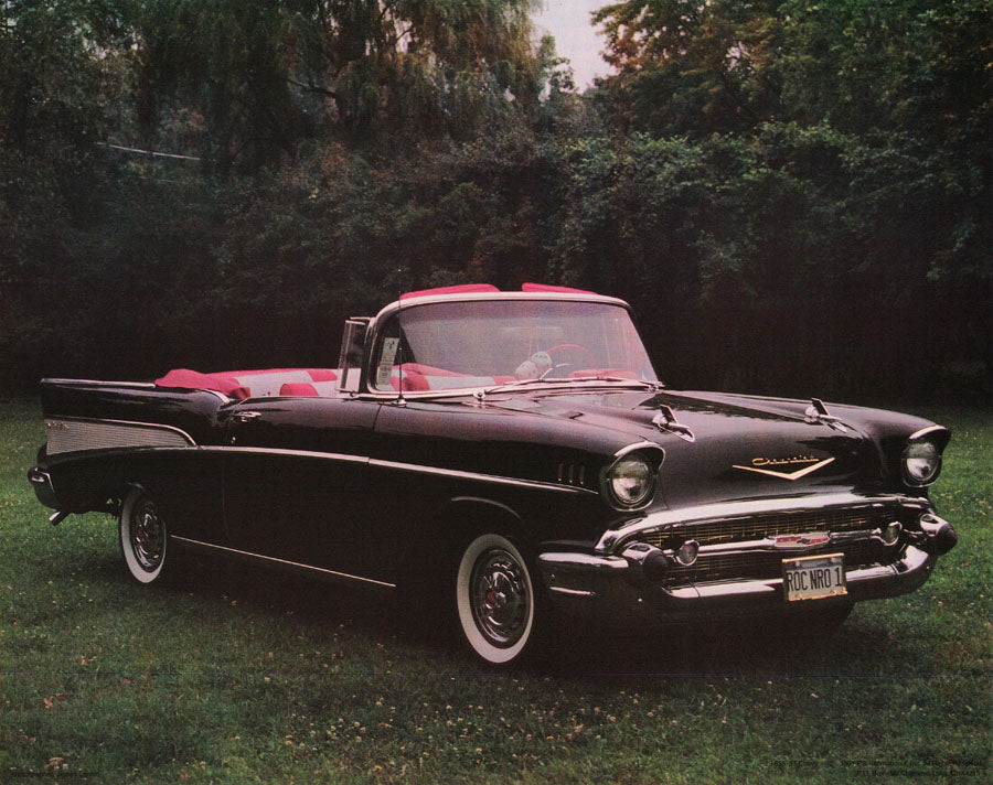 TRANSPORTATION - 57 CHEVY CONVERTIBLE - POSTER RC10C