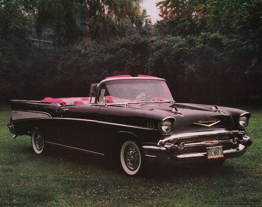 TRANSPORTATION - 57 CHEVY CONVERTIBLE - POSTER RC10C