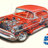 TRANSPORTATION - 57 CHEVY cut away -- POSTER LW25K
