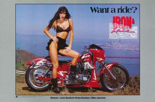 TRANSPORTATON - WANT A RIDE-IRON & LACE - POSTER LW7i