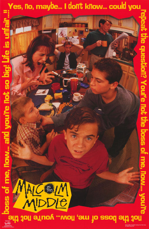 TV - MALCOLM in the MIDDLE - POSTER RW2B