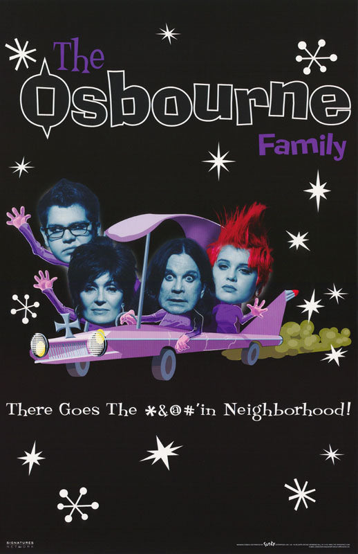 TV - OSBOURNE FAMILY-CAR - POSTER LC10F