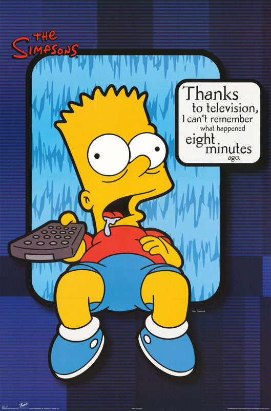 TV CARTOON - BART T.V. - 8536 POSTER RC5D
