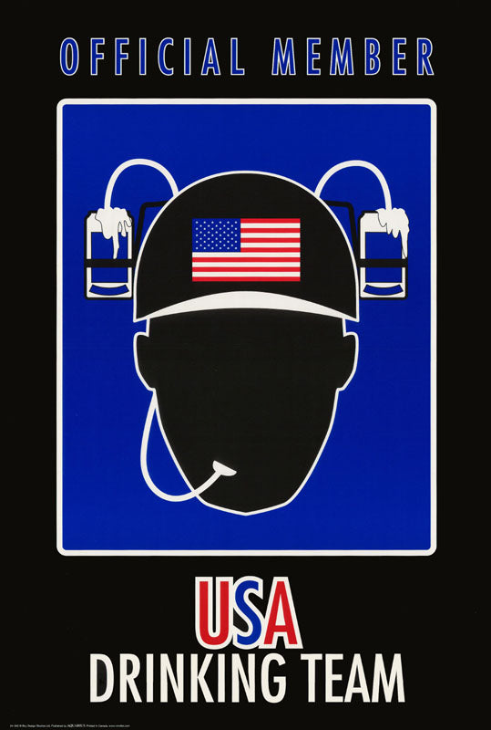 USA DRINKING TEAM -POSTER  LW2B