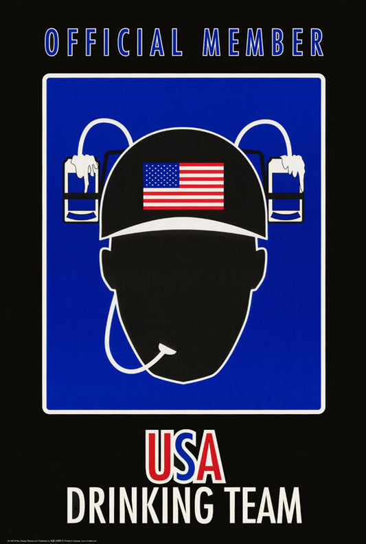 USA DRINKING TEAM -POSTER  LW2B