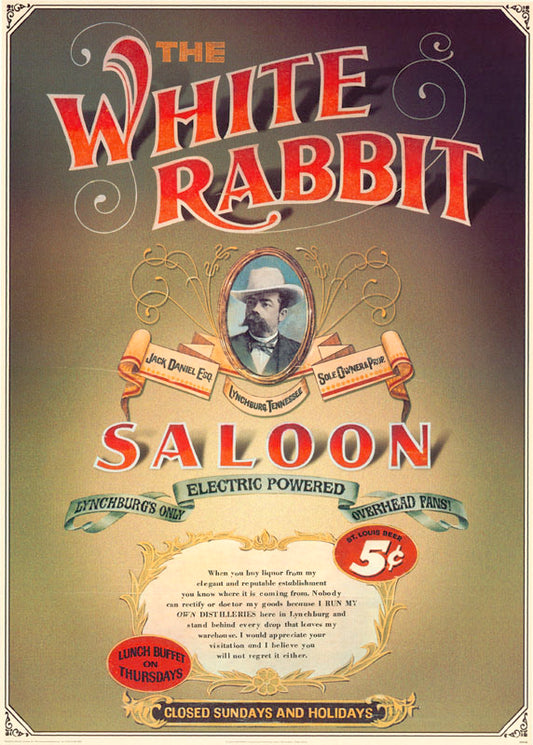 WHITE RABBIT SALOON - POSTER LW20C