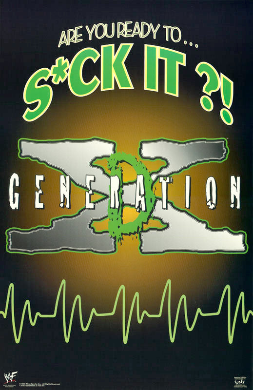 WRESTLING - D-GENERATION X-ARE YOU READY TO S-CK IT - POSTER RW20U