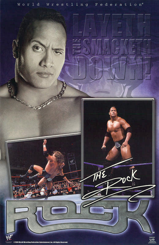 WRESTLING - ROCK-SMACKETH -POSTER LW20G