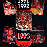 CHICAGO BULLS-THREE PEAT POSTER