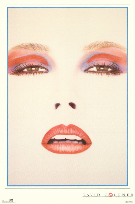 lady's face-mouth & eyes - POSTER LW4H