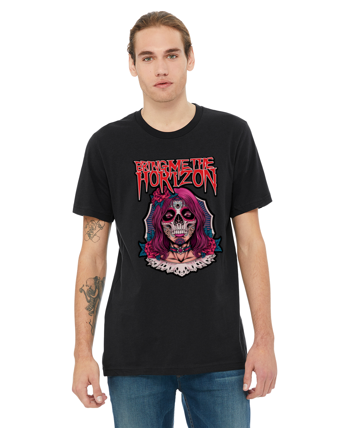 PRE-ORDER BRING ME THE HORIZON WOMEN SKULL  T-SHIRT