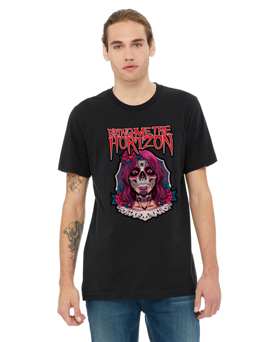 PRE-ORDER BRING ME THE HORIZON WOMEN SKULL  T-SHIRT