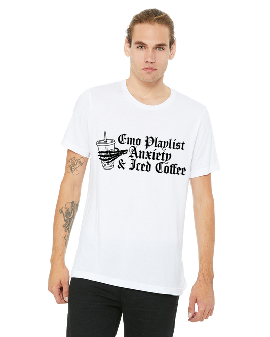 PRE-ORDER: PLAYLIST ANXIETY ICED COFFEE T-SHIRT