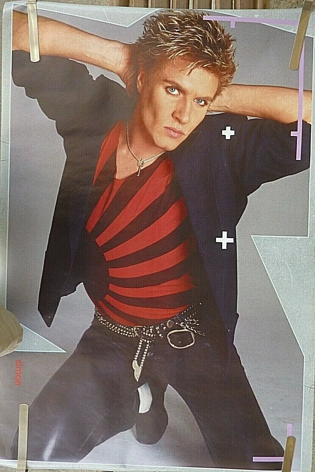 DURAN DURAN SIMON LEBON VINTAGE RARE 1984 POSTER